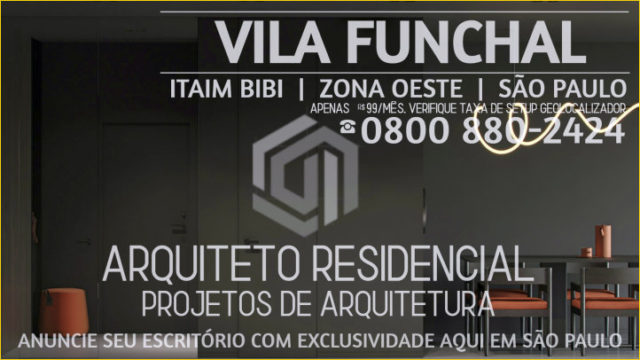 Arquiteto Residencial Vila Funchal ® Design de Interiores