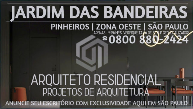Arquiteto Residencial Jardim das Bandeiras ® Design ARQ